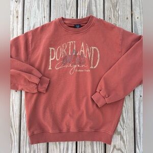 Urban‎ Outfitters Portland Oregon Oversized Sweatshirt Size Small Vintage Look